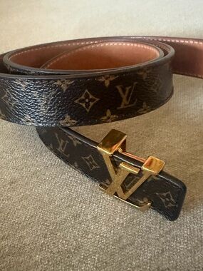 Louis Vuitton Initiales Monogram Canvas Belt